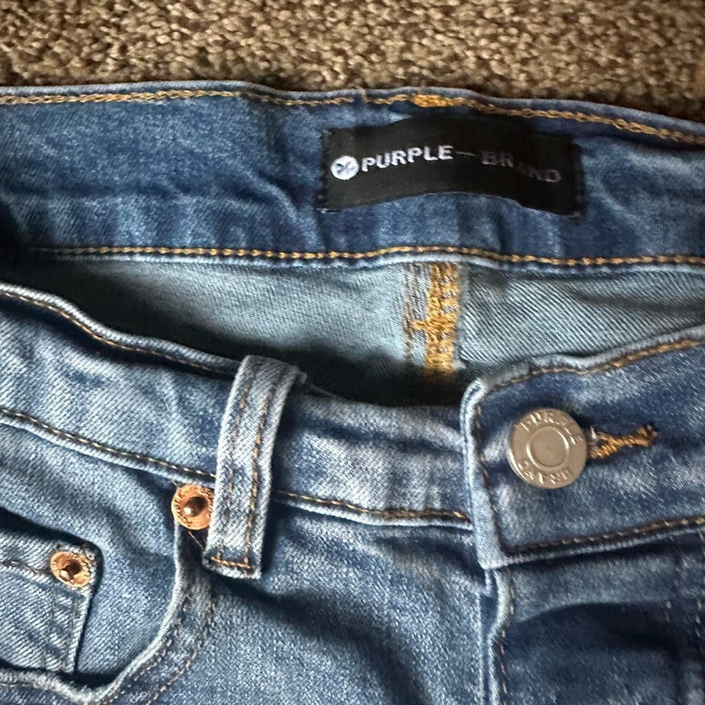 Purple Brand Men's Slim Fit Jeans - Classic Blue